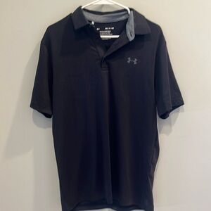 Under Armour men’s ’the playoff polo’.  Shirt / top. Size small. Black.  NWT